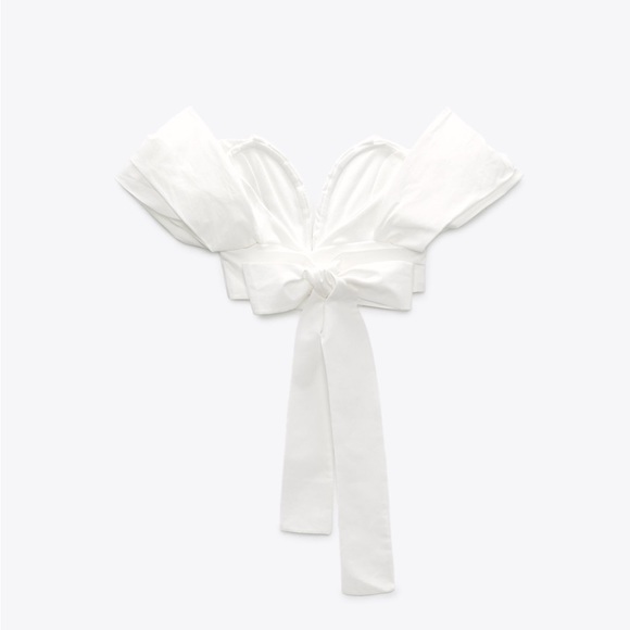 NWT Zara Sweetheart Neck Top - Picture 6 of 10